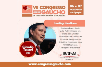 Cláudio Tessari palestra no VII Congresso Gaúcho de Direito de Família e Sucessões