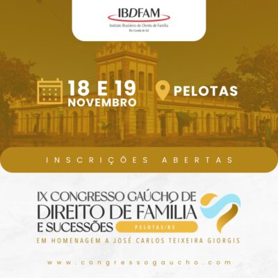 Cláudio Tessari participará do IX Congresso Gaúcho de Direito de Família e Sucessões